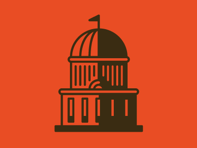 a capital idea brown capital illustration orange rounded