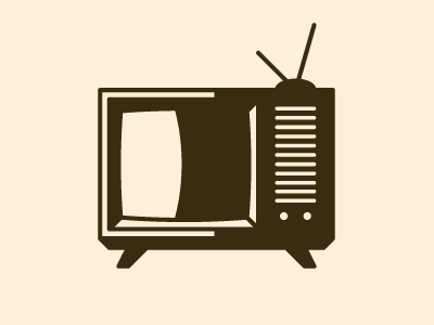 Television illustration retro television tv