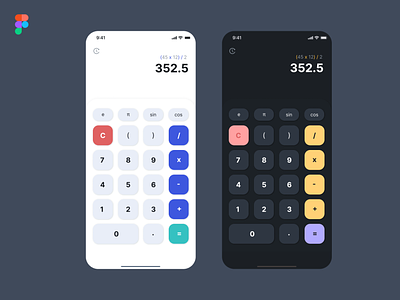 Calculator UI app concept dailyui dark design ui ui design uxui
