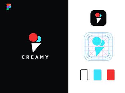 Ice Cream App Icon Design app dailyui dark icecream icon logo ui uxui