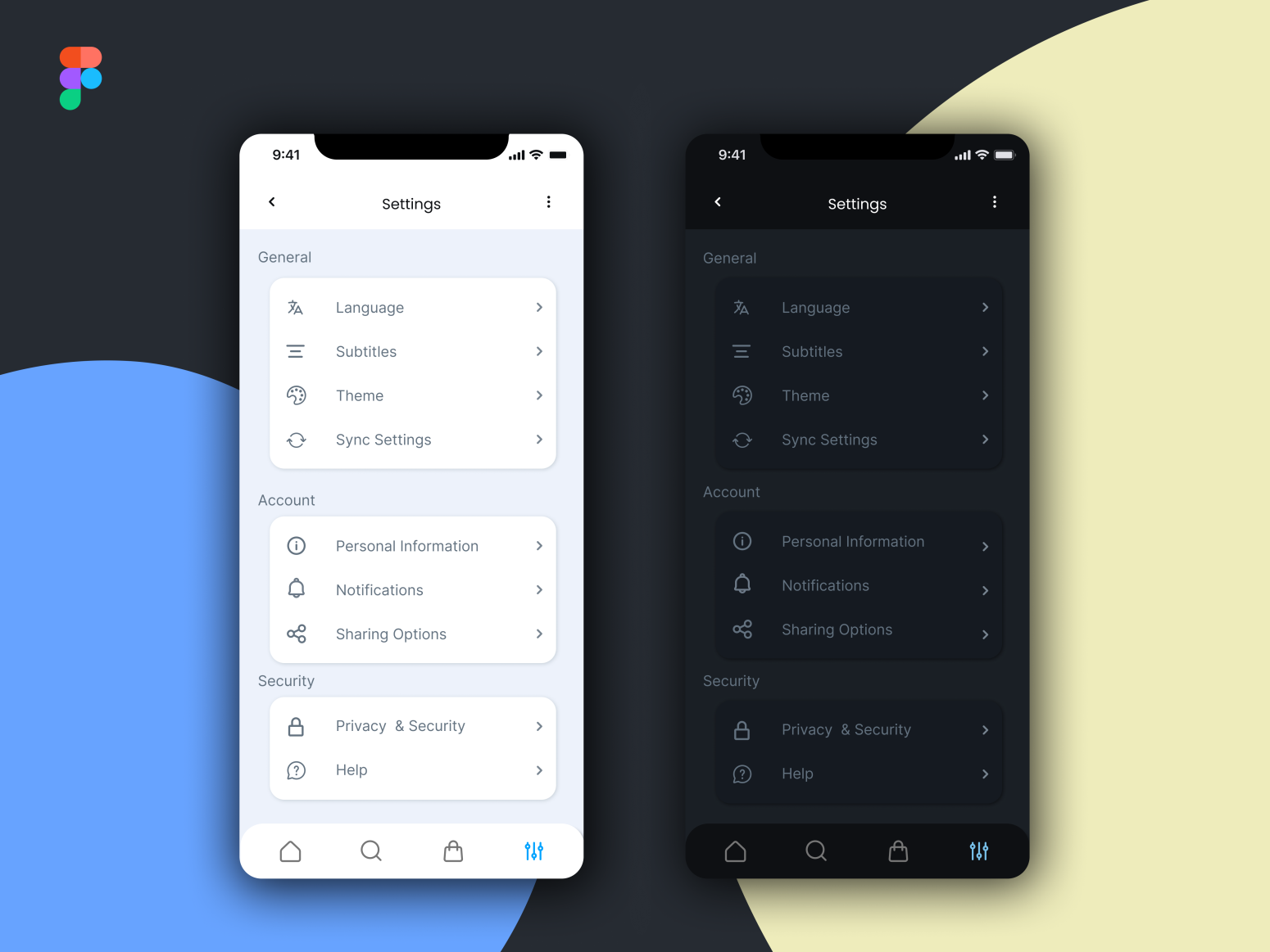 Settings Page UI Design by Pablo Estrada on Dribbble