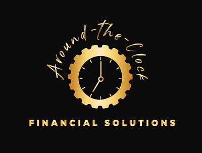 Around the Clock Financial Solution ai brand branding design financial graphic design illustration illustrator logo logo design logo designing solutions vector