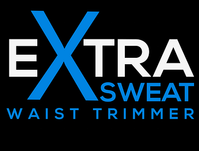 Extra Sweat Waist Trimmer brand branding design exercise graphic design illustration illustrator logo logo design logo designing product logo typography vector