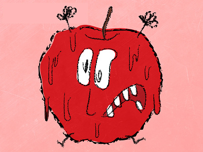 Fruit Stand Apple apple couchot krush oovoo sticker weird