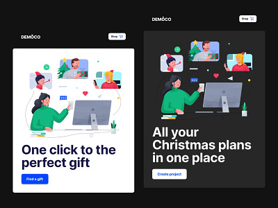 Christmas newsletters to get clients buying design design system email email design email template figma html illustration newsletter
