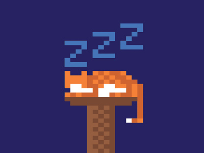 Pixel CatZZZ cat illustrations pixel pixel art safety sleep vector
