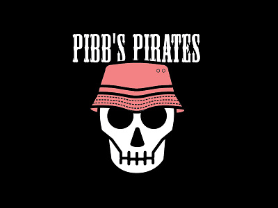 Pibb's Pirates Illustration bucket hat drawing flag hat illustration mesquite pibb pirate skull summer t shirt vector