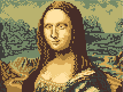 Pixel Mona Lisa