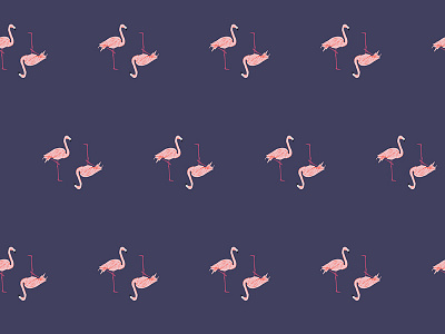 Flamingo Repeat Pattern