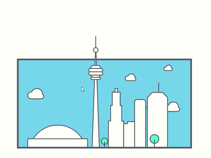 CN Tower Bubbles animation blow bubbles canada city clouds cntower interactive javascript svg svg animation toronto