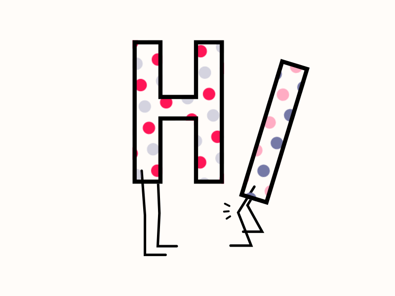 Hi! animation bend bodymovin character codepen dots greeting gsap hello hi javascript knees legs loader pattern svg