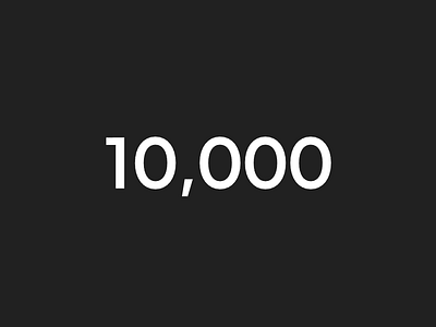 10,000 followers on Codepen! animation celebration codepen followers greensock gsap javascript motion graphics svg