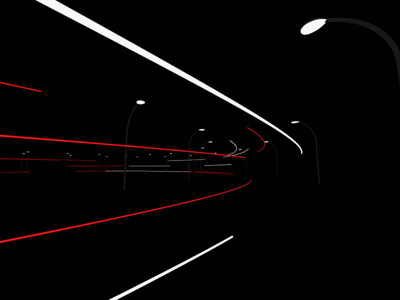 Light Speed 3d blur cinema4d fast light road speed streak street