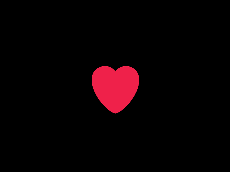 Click To Heart (SVG) animation explode gsap heart like love particles svg