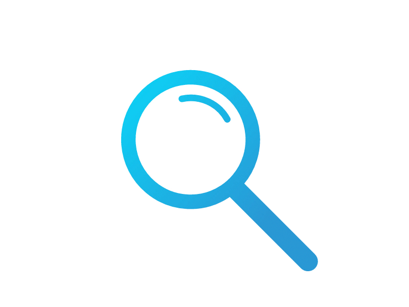 SVG Search Icon gradient gsap magnifier magnifying glass search icon svg ui