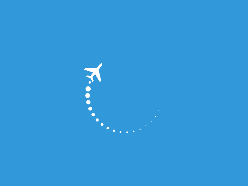 SVG Flight Loader airplane flight loader loop plane svg ui ux