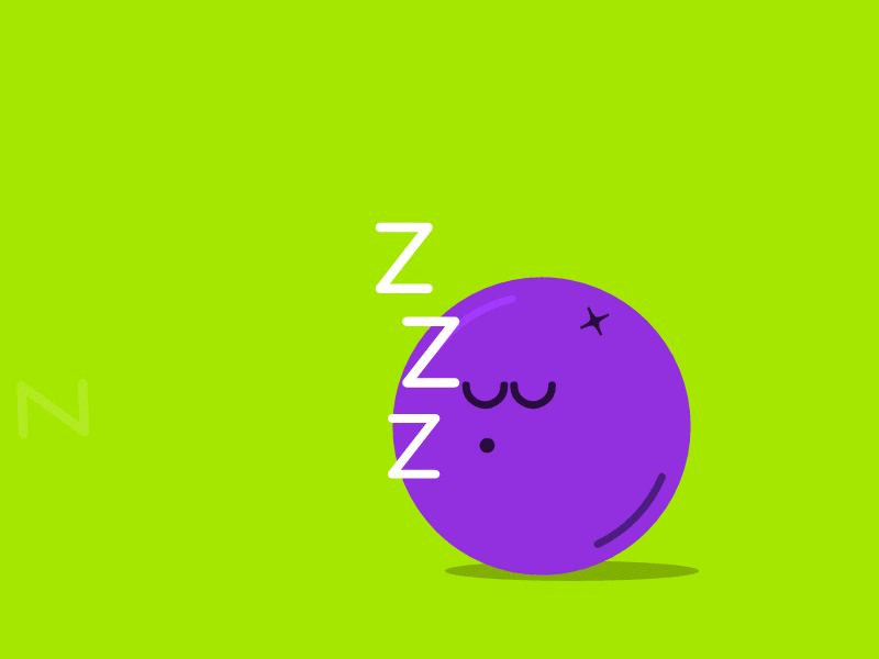 Snoozeberry animation berry blueberry fruit gsap sleep snooze svg zeds