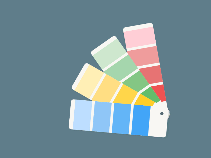 Material Design Swatch palette pantone gsap colors swatch material design svg