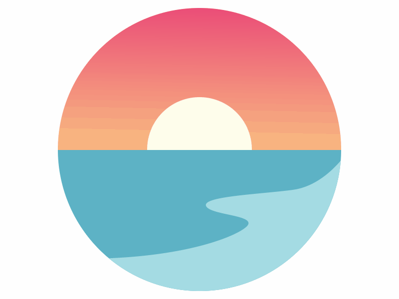 Horizon.io Logo day horizon hot javascript logo loop night rise sky sun svg water