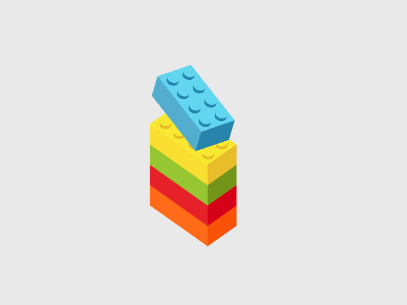 LEGO Loop brick build colors colours lego loop nudge play primary toy