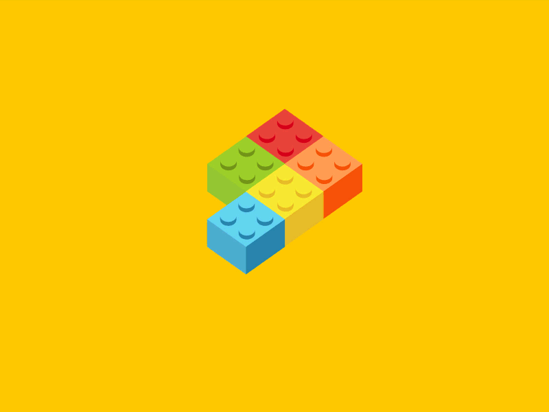LEGO Loader bodymovin brick colours javascript lego loader loop lottie play svg toy