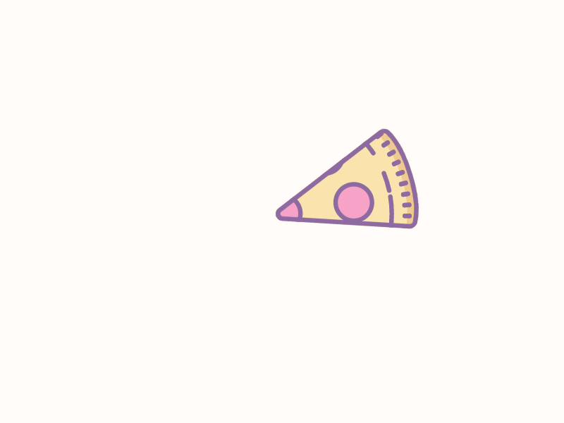 Pizza Loader animation food gsap icon illustration javascript loader loop pizza slice svg ui vector