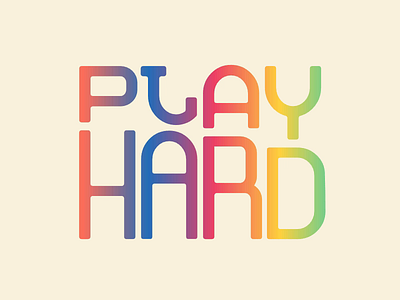 Play Hard animation codepen design fun gradient gsap hard javascript loop play quotation quote svg typography vector work