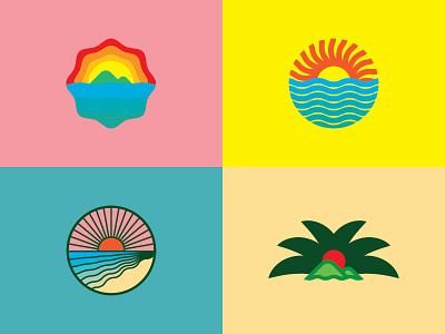 Wave of Growth agriculture aloha badge hawaii hawaiian icon logo ocean sunset wave