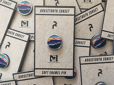 Horsetooth Sunset Enamel Pin colorado enamel enamel pin fort collins fortcollins horsetooth mountain sunset