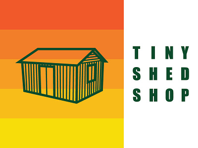Tiny Shed Shop Branding brand cabin colorado icon logo mountain shed tinyshed