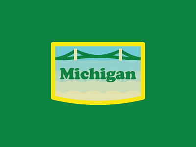 Michigan Patch michigan michigander midwest patch peninsula sticker upnorth