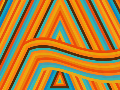 A alphabet design illustration lettera letters procreateapp stripes typography