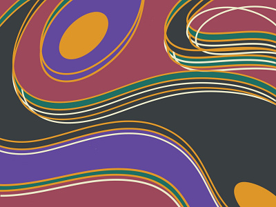 abstract swirls abstract design doodles illustration line art pattern procreateapp