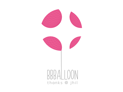 Bbballoon abstract balloon circles debut design first shot geometric illustration lines negative space vector