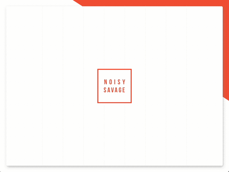 Noisy Savage animation branding design gallery grids homepage lines portfolio ui visual web web design