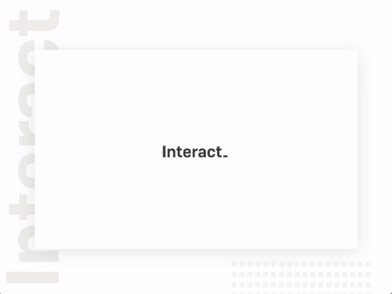 Interact Website lines illustration minimal website web ui motion gif design css animation