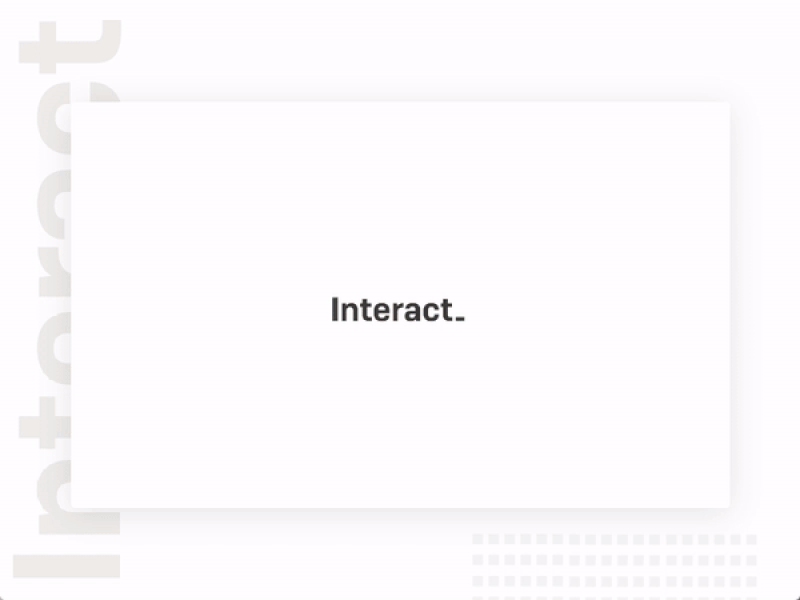 Interact Website animation css design gif illustration lines minimal motion ui web website