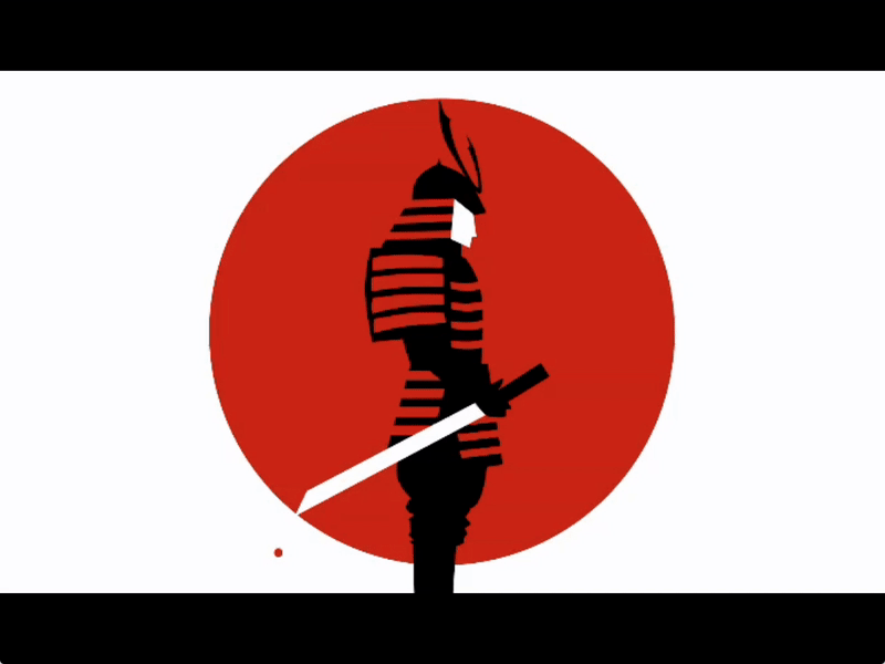 Battle Scar ae aftereffects gif graphic illustration japanese minimal motiongraphic samurai