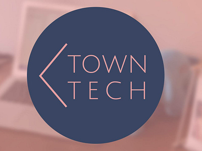 TownTech branding design logo