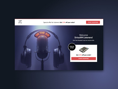 SirusXM Listeners Advertisement ads design microphone podcast radio sirusxm special offer wallet