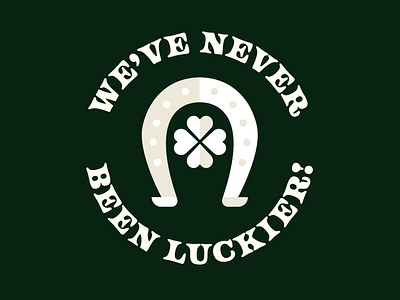 been luckier 13 friday the 13th horseshoe lucky shamrock st patrick st. patricks day