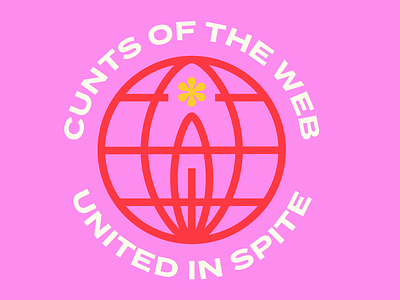 cotw united in spite feminine logo pink vagina woman