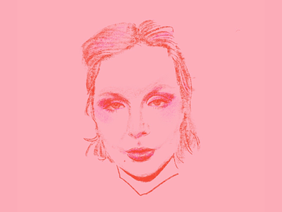 jane aesthetic illustration ipad makeup pink portrait portraiture romantic traditional woman