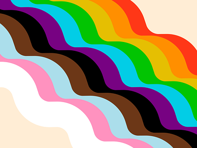 rainbow ripple flag gay lgbt lgbtq nonbinary pride pride parade queer rainbow trans