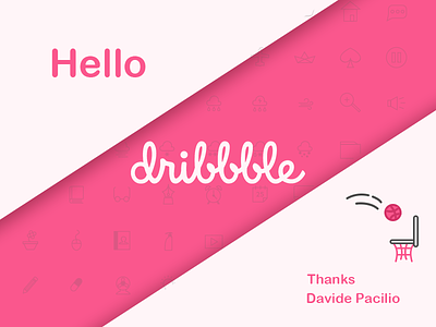 Hello Dribbble! debut design