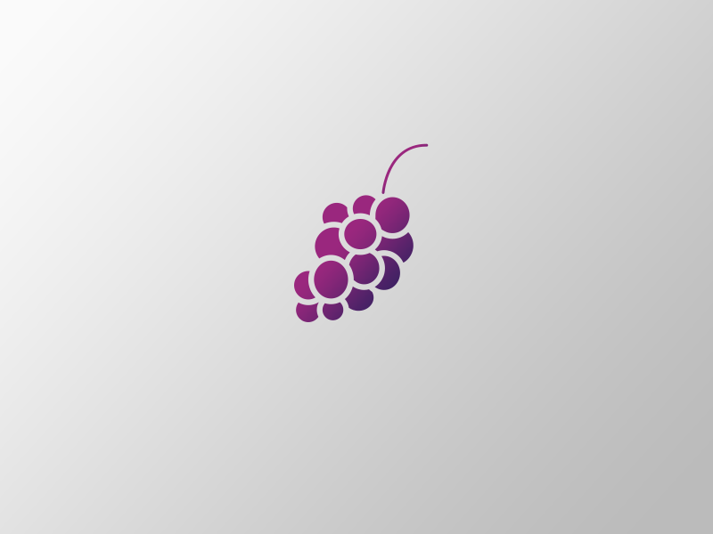 A grape icon by lysoul on Dribbble