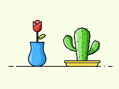 Pot Plants 03 illustration