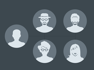 User Portraits avatar flat portrait silhouette user