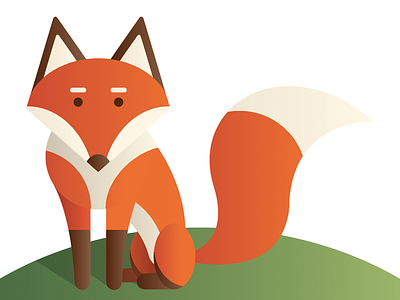 What does the fox say? fox illustration vector