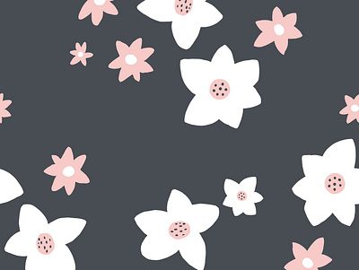 Modern Daisy Pattern Seamless daisies daisy floral pattern pattern design patterns seamless surface design surface pattern design textile design textiles wildflowers